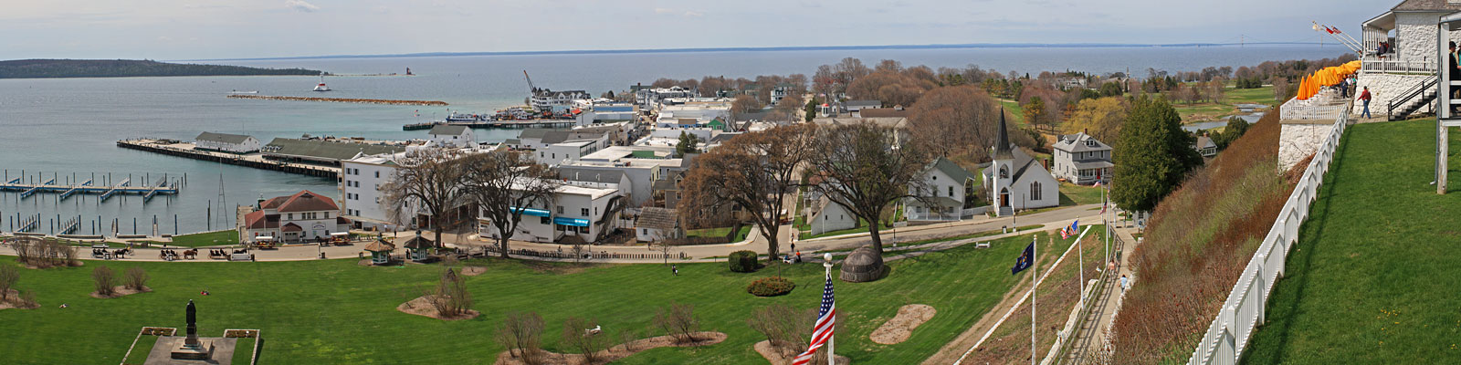 the view from fort mackinac